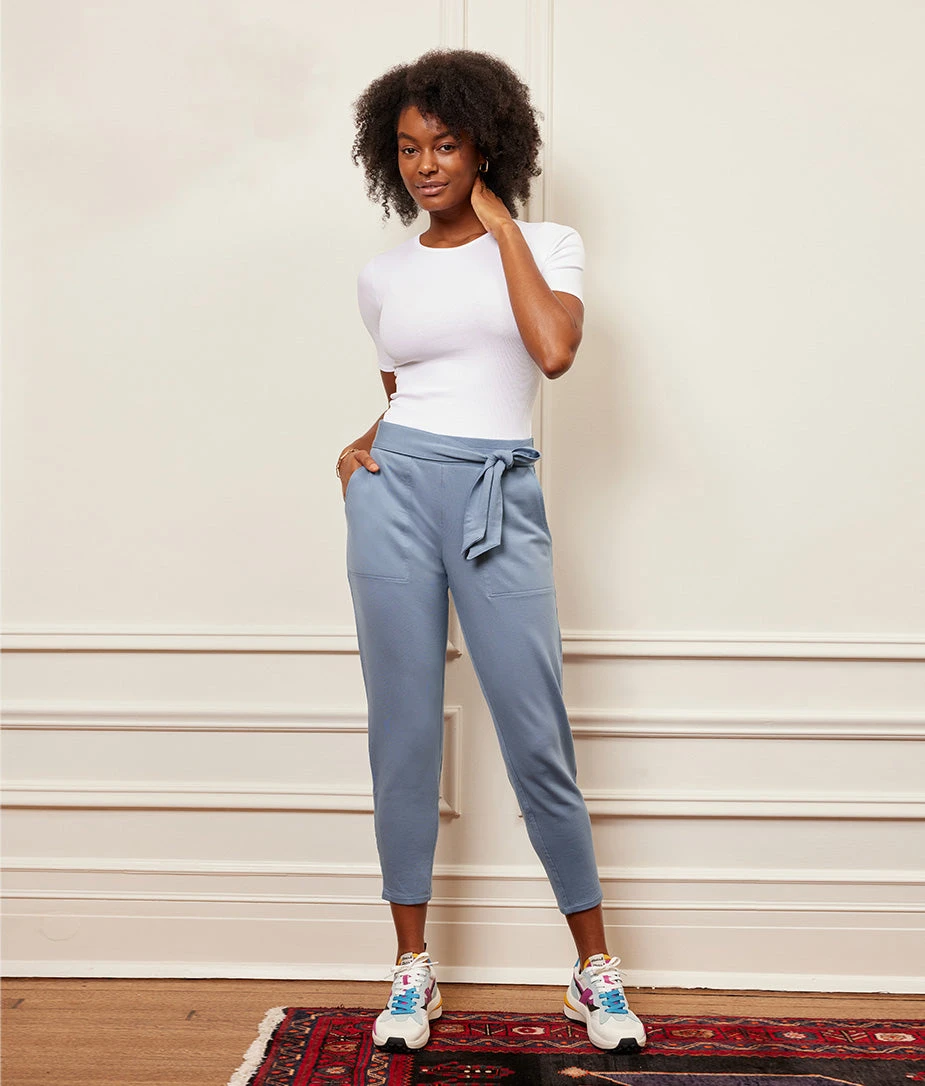 The Softest French Terry Tie-Waist Pant - Main 8 The Softest French Terry Tie-Waist Pant - Main - Image 8