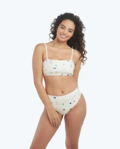 The Oasis Bikini Top - Small Scatter Stars In White Sand -Summer Salt Swim Store 1 ModelFront 6b9f5f5f 083f 4e2a 9e07 96eca541f780
