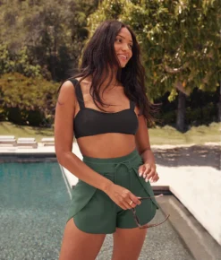 The Sea To Shore Swim Shorts - Olive -Summer Salt Swim Store 1 ModelFront 751f90fe 0c1d 4d37 84a1 1108e874ea43