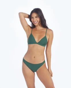 The Triangle Bikini Top - Olive -Summer Salt Swim Store 1 ModelFront a7fb8762 adb2 4979 a67d ca182e30f978