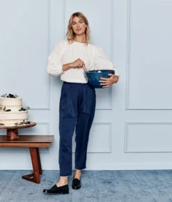 The Perfect Smocked Cotton Top - White Sand -Summer Salt Swim Store 1 ModelFront ddca6a94 4583 40eb bebf a74582b425ae