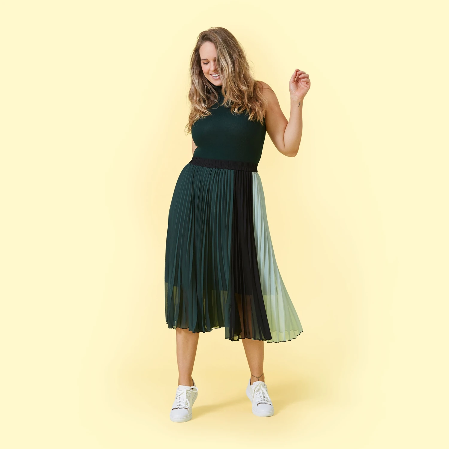 The Sleeveless Day To Night Bodysuit - Moss 4 The Sleeveless Day To Night Bodysuit - Moss - Image 4