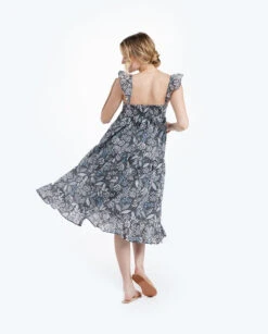 The Tiered Ruffle Midi Dress - Island Floral 7 The Tiered Ruffle Midi Dress - Island Floral -Summer Salt Swim Store 3 ModelFullBody 24c70b44 c6d2 4bd1 aaca f61949a89575