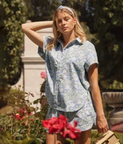 The Poolside Poplin Button-Down Shirt - Secret Garden In Powder Blue & Sage -Summer Salt Swim Store 5 ExtraProductShot 70ec102c 544a 4c5a 87a1 f8e163a722ce