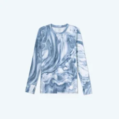 The Long Sleeve Pullover - Slate Marble -Summer Salt Swim Store ActivewearLongsleeve MarbleSlate