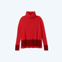 The Coziest Cashmere Blend Turtleneck - Pinot & Lava -Summer Salt Swim Store CashmereBlendTurtleneck Pinot Lava