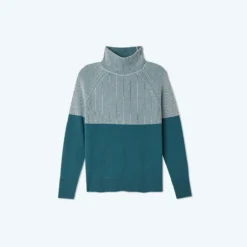 The Luxe Cashmere Blend Two-Tone Sweater - Venetian 8 The Luxe Cashmere Blend Two-Tone Sweater - Venetian -Summer Salt Swim Store CashmereTwo ToneFunnelNeck Venetian