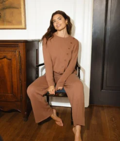 The Luxe Cashmere Blend Sweater Pant - Praline 8 The Luxe Cashmere Blend Sweater Pant - Praline -Summer Salt Swim Store Cashmere Pant 4