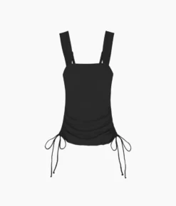 The Cinched Square Neck Tankini Top - Sea Urchin 7 The Cinched Square Neck Tankini Top - Sea Urchin -Summer Salt Swim Store Cinched Square Neck Tankini Top Sea Urhcin FLAT