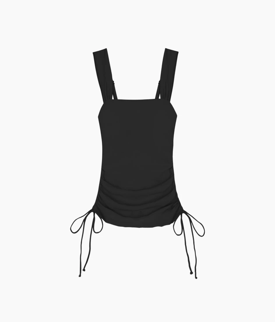 The Cinched Square Neck Tankini Top - Sea Urchin 4 The Cinched Square Neck Tankini Top - Sea Urchin - Image 4