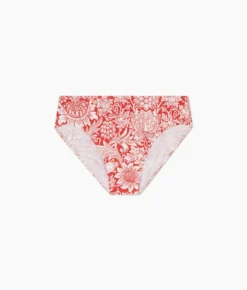 The Classic Mid-Rise Bikini Bottom - Sunflower In Watermelon -Summer Salt Swim Store Classic Mid Rise Bikini Bottom Sunflower Yew Aril in Watermelon 1