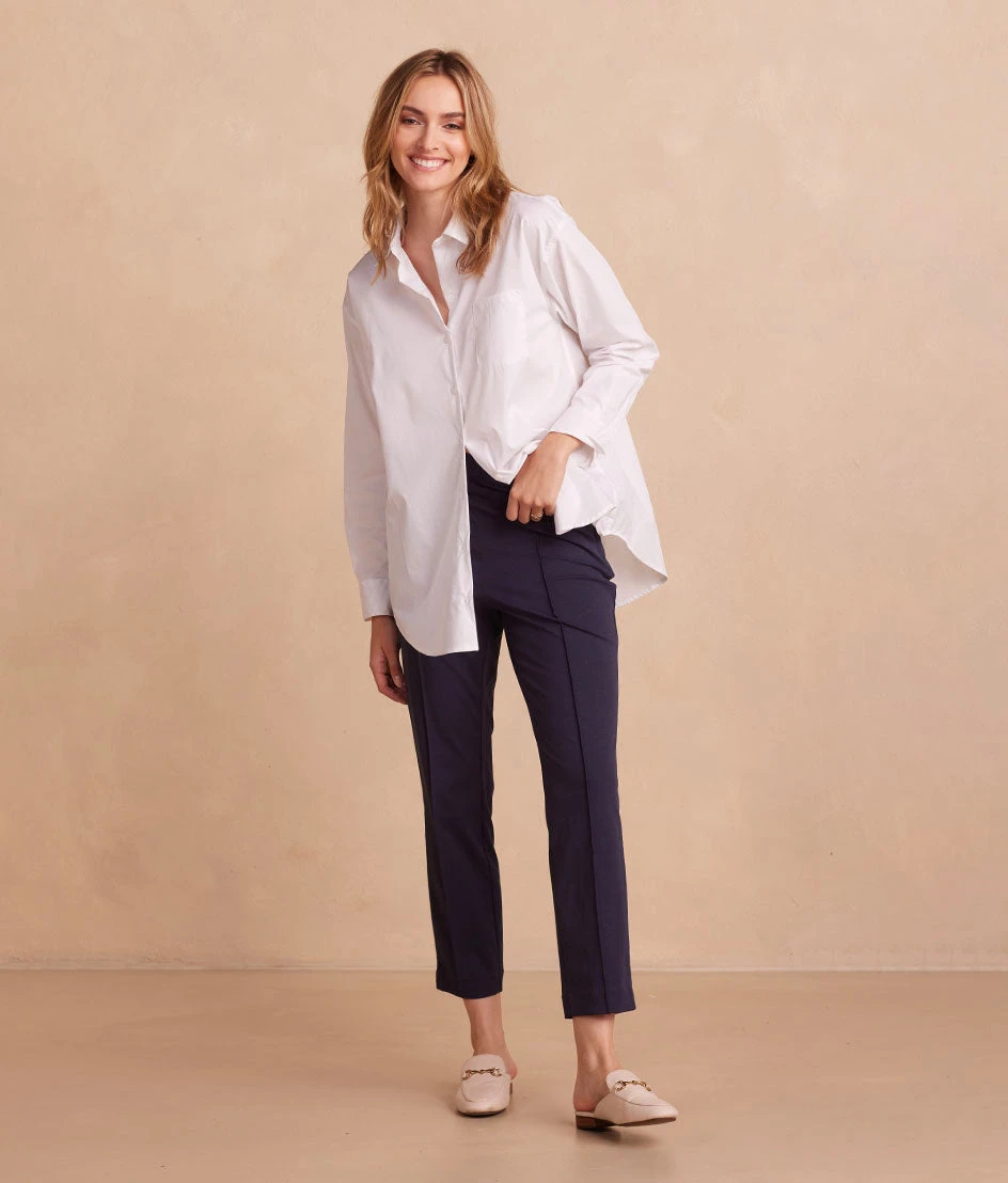 The Everyday Seamed Legging Pant - Midnight 2 The Everyday Seamed Legging Pant - Midnight - Image 2