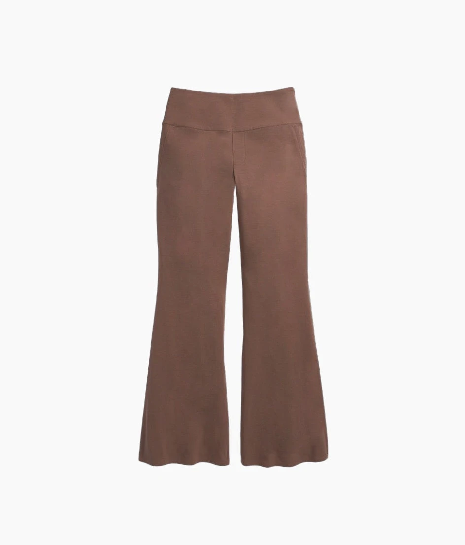 The Everyday High-Waist Flare Pant - Chocolate 4 The Everyday High-Waist Flare Pant - Chocolate - Image 4