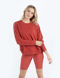 The Do-It-All High Rise Biker Shorts - Terracotta -Summer Salt Swim Store ExtraProductShot2 18