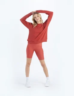 The Do-It-All High Rise Biker Shorts - Terracotta -Summer Salt Swim Store ExtraProductShot 34