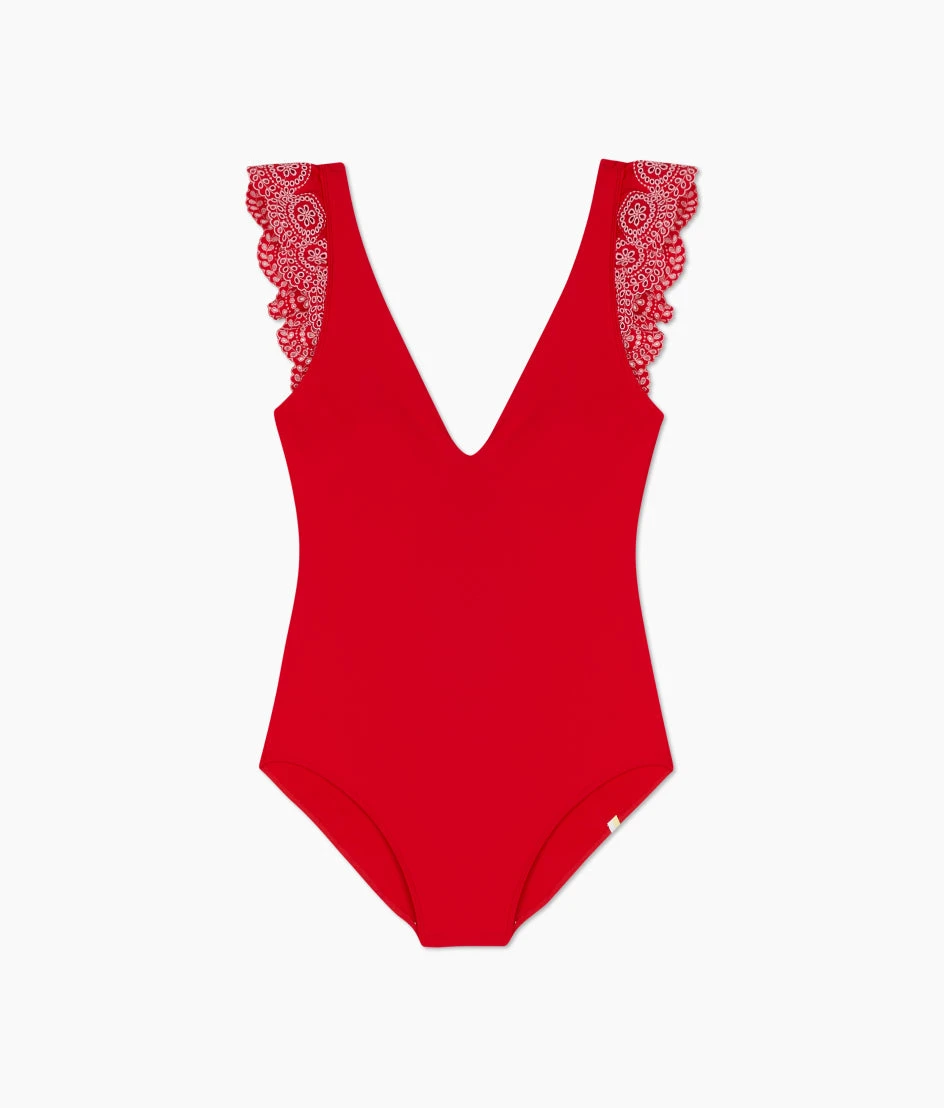 The Eyelet Ruffle Backflip - Lava 2 The Eyelet Ruffle Backflip - Lava - Image 2