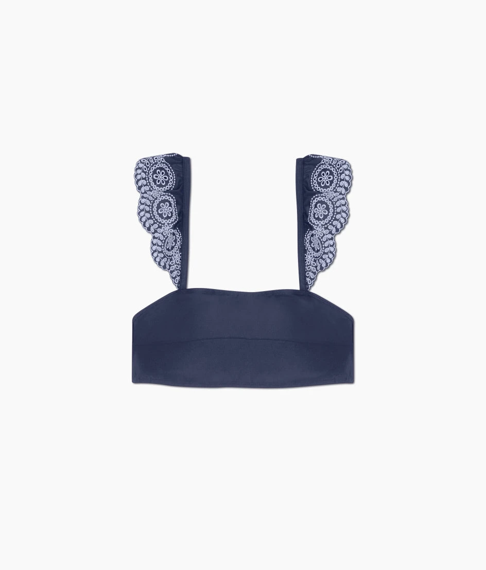 The Eyelet Ruffle Oasis Top - Deep Sea 2 The Eyelet Ruffle Oasis Top - Deep Sea - Image 2