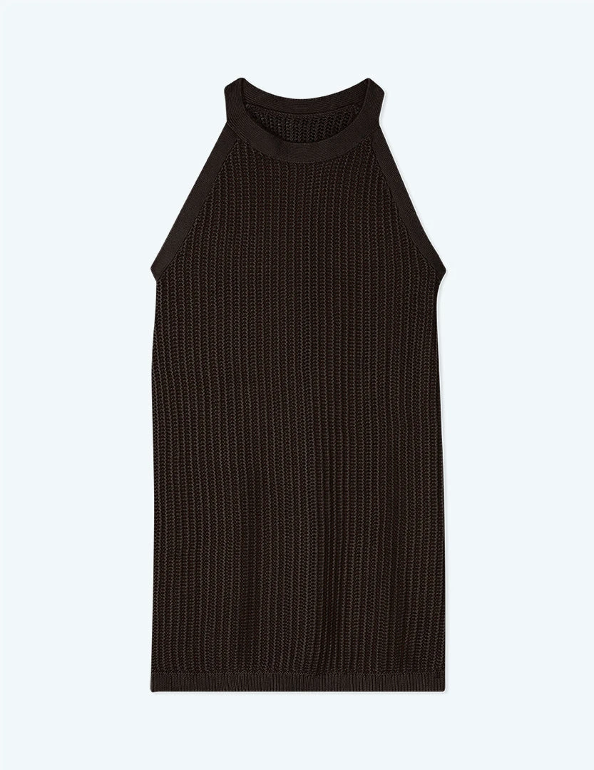 The Crochet High-Neck Dress - Sea Urchin 1 The Crochet High-Neck Dress - Sea Urchin