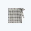 The Wrap Cover-Up Skirt - Modern Plaid In White Sand