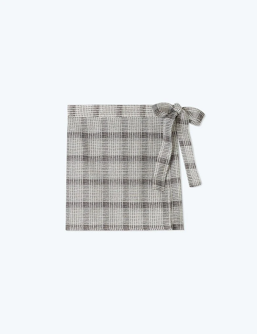 The Wrap Cover-Up Skirt - Modern Plaid In White Sand 1 The Wrap Cover-Up Skirt - Modern Plaid In White Sand