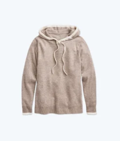 The Coziest Cashmere Blend Hoodie - Toffee & White Sand -Summer Salt Swim Store FlatLay 4eaebf3e eeac 4ad6 81ea 7397036b831d