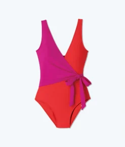 The Perfect Wrap One-Piece - Hibiscus & Grapefruit -Summer Salt Swim Store FlatLay 6b111330 0169 4d68 9c0b a2cd2a850e20