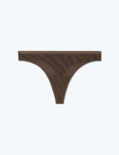 The Feel Free Thong Underwear - Clay
