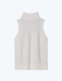 The High Neck Sweater Vest - Powder Blue & White Sand -Summer Salt Swim Store FlatLay Back 659dfb06 67b2 4143 8dbd 771cd8f8b087