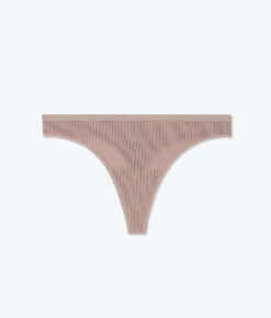 The Feel Free Thong Underwear - Latte