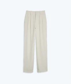 The Classic Pleat Straight Leg Trouser Pant - White Sand -Summer Salt Swim Store FlatLay fc88dd86 3b51 4487 b8cf a20321f72c11