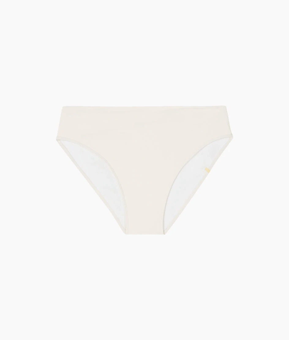 The Classic Mid-Rise Bikini Bottom - White Sand 4 The Classic Mid-Rise Bikini Bottom - White Sand - Image 4