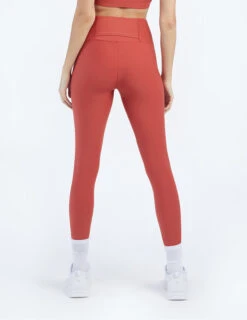 The Do-It-All High Rise Full Length Leggings - Terracotta -Summer Salt Swim Store ModelDetailBack 42