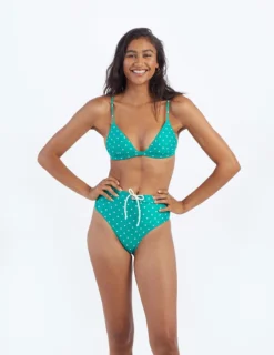 The Triangle Bikini Top - Seaglass Dot -Summer Salt Swim Store ModelFront 52