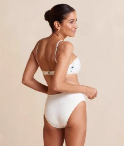 The Oasis Bikini Top - Small Scatter Stars In White Sand -Summer Salt Swim Store OasisBikiniTop SmallScatterStarsinWhiteSand Back