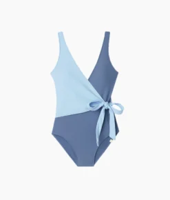 The Perfect Wrap One-Piece - Sky & Blue Mountain 15 The Perfect Wrap One-Piece - Sky & Blue Mountain -Summer Salt Swim Store PWOP Sky Blue MT Flat