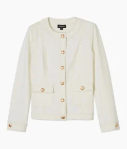 The Icon Ponte Jacket - White Sand -Summer Salt Swim Store PonteJacket WhiteSand