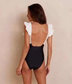 The Ruffle Backflip - Sea Urchin & White Sand -Summer Salt Swim Store RuffleBackflip SeaUrchinWhiteSand Studio 4