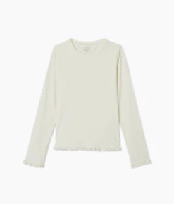 The Waterside Ruffle Rash Guard - White Sand