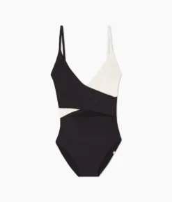 The Sea Breeze Cutout One-Piece - Sea Urchin & White Sand -Summer Salt Swim Store Sea Breeze Cutout One Piece Sea Urchin White Sand 1