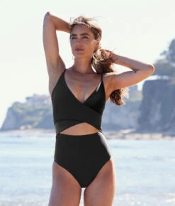 The Sea Breeze Cutout One-Piece - Sea Urchin -Summer Salt Swim Store SeabreezeCutoutSeaUrchin4Lifestyle