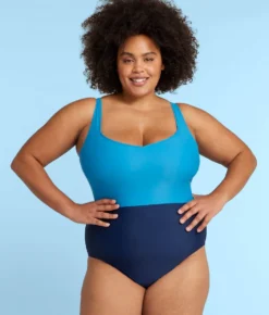 The Seascape Sweetheart One Piece - Calypso & Deep Sea -Summer Salt Swim Store SeascapeSweetheartOnePieceCalypso DeepSeaFront2