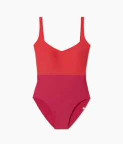 The Seascape Sweetheart One Piece - Summer Berry & Spritz 9 The Seascape Sweetheart One Piece - Summer Berry & Spritz -Summer Salt Swim Store SeascapeSweetheart Strawberry Spritz