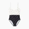 The Seascape Sweetheart One Piece - Microfloral In Sea Urchin & White Sand