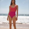 The Seascape Sweetheart One Piece - Summer Berry & Spritz