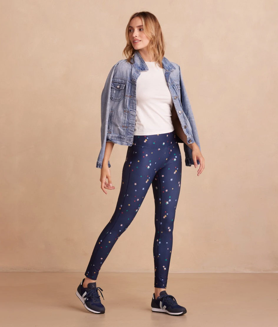 The Do-It-All High Rise 7/8 Leggings - Small Scatter Stars In Deep Sea 5 The Do-It-All High Rise 7/8 Leggings - Small Scatter Stars In Deep Sea - Image 5