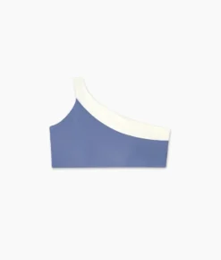 The Sidestroke Bikini Top - Blue Mountain & White Sand 7 The Sidestroke Bikini Top - Blue Mountain & White Sand -Summer Salt Swim Store Sidestroke Bikini Top Blue MT White Sand