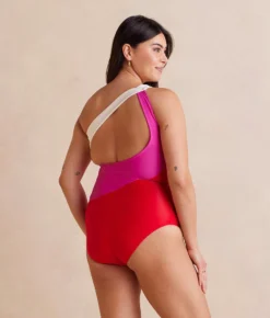 The Sidestroke - Lava & Hibiscus & White Sand -Summer Salt Swim Store Sidestroke Lava Hibiscus WhiteSand Back