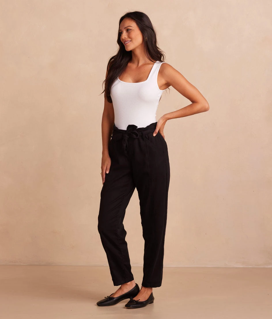 The Timeless Slim Tie-Waist Pant - Sea Urchin 3 The Timeless Slim Tie-Waist Pant - Sea Urchin - Image 3