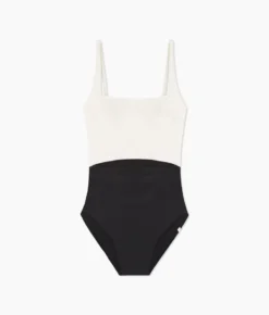 The Canal Cutout One-Piece - Sea Urchin & White Sand 5 The Canal Cutout One-Piece - Sea Urchin & White Sand -Summer Salt Swim Store Square Neck One Piece Cut Out Sea Urchin Flat New