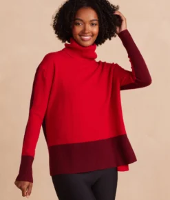 The Coziest Cashmere Blend Turtleneck - Pinot & Lava